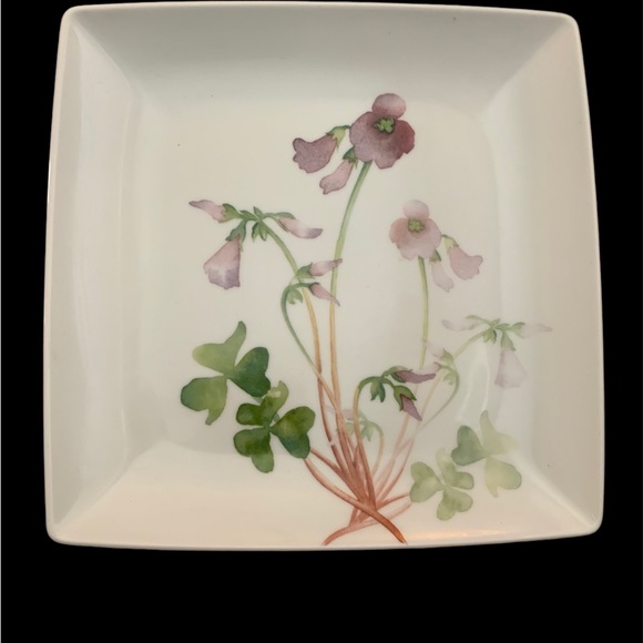 Royal Worcester “Language of Flowers” Wood Sorrel Plate - Picture 2 of 5